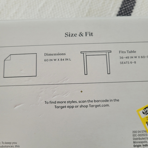 Threshold tablecloth 60" X 84" - Picture 8 of 8
